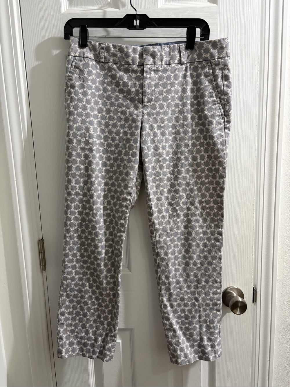 Banana Republic Blue and White Polka Dot Waistband Shorts